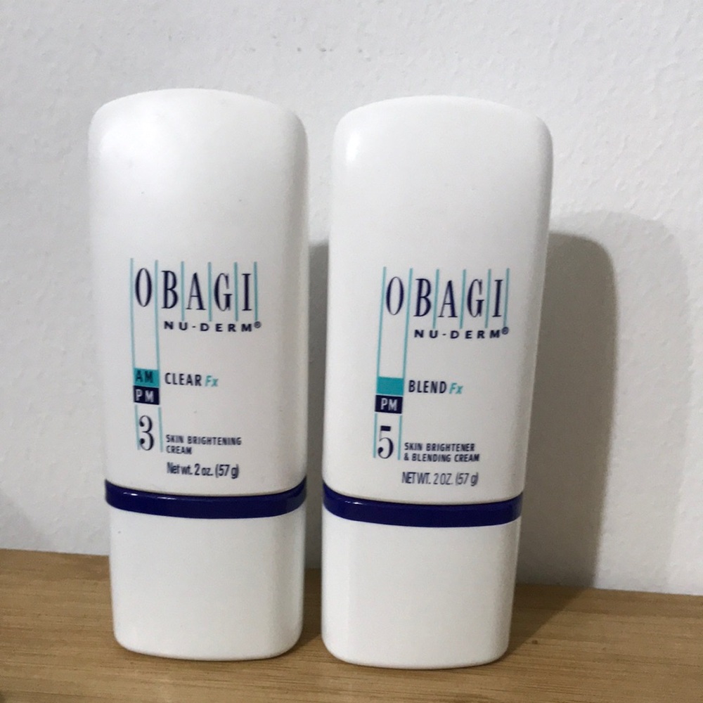 Obagi nu-derm blend fx and medical nu-derm clear fx skin brightening set